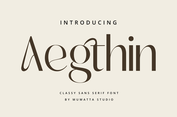 Aegthin: A Modern Sans Serif Font for Makers