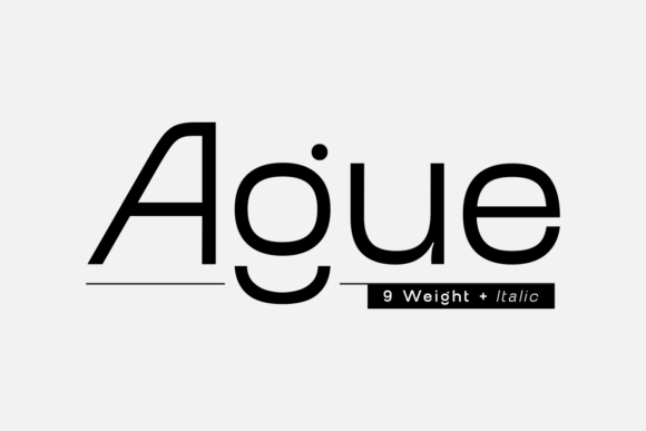 Ague: A Contemporary Sans Serif Typeface for Editorial Design
