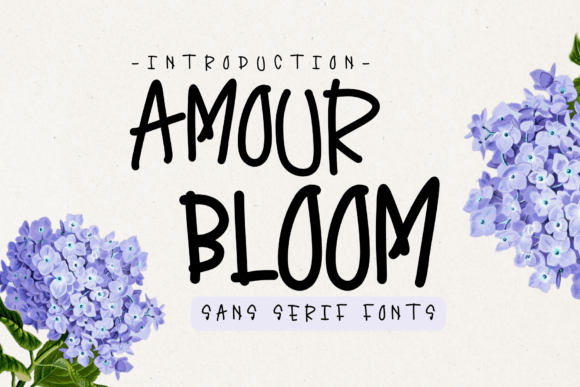 Amour Bloom: A Modern Sans Serif Font for Makers