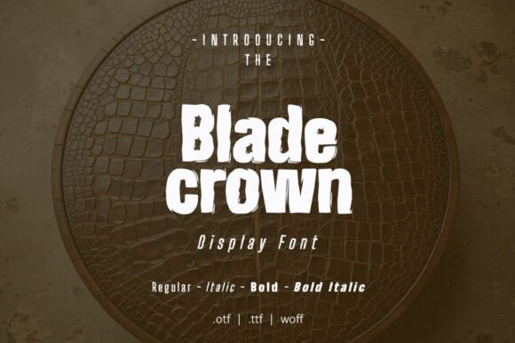Blade Crown: A Bold Sans Serif for Editorial Impact
