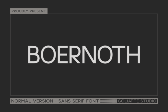 Boernoth: The Modern Sans Serif Typeface for Marketers