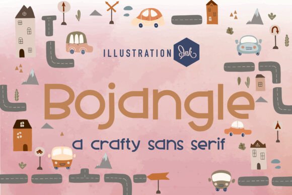 Bojangle: A Squatty Sans Serif for Modern Branding
