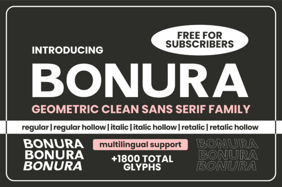 Bonura: A Bold Sans Serif Typeface for Editors
