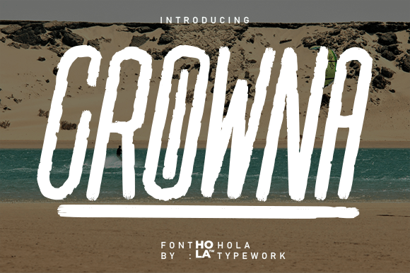 Crowna: A Light Brush Sans Serif Font for Web Design