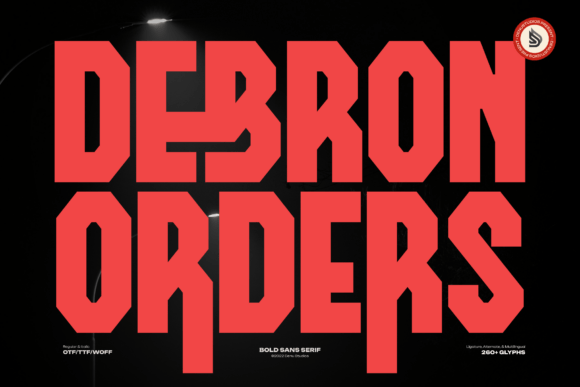 Debron Orders: A Bold Sans Serif Font for Business