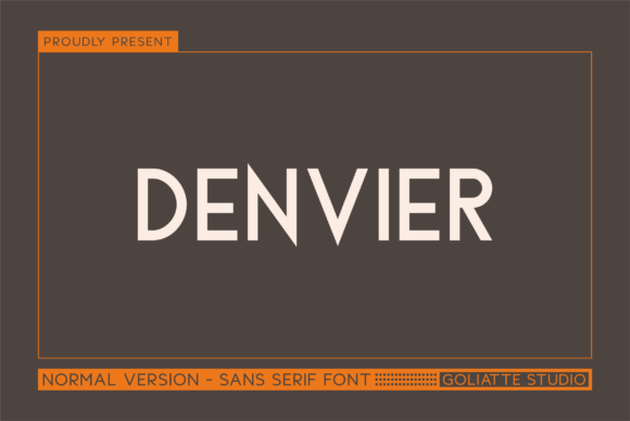 Denvier: A Bold Sans Serif Typeface for Web Design