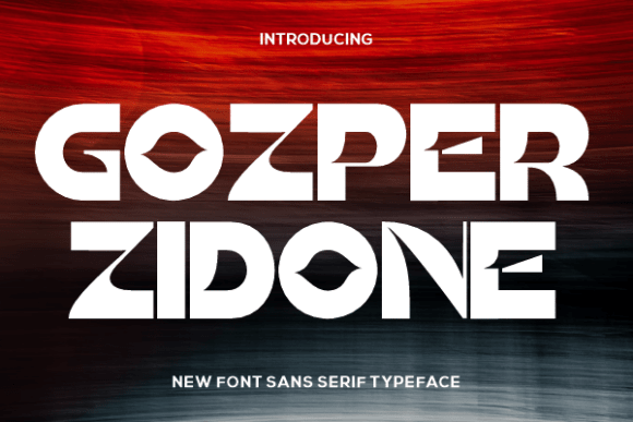 Gozper Zidone: A Futuristic Sans Serif Display Font