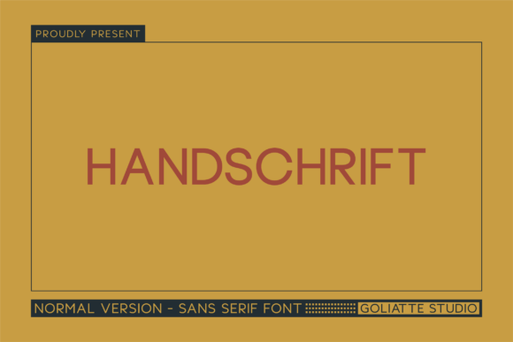 Handschrift: A Modern Sans Serif for Bold Branding