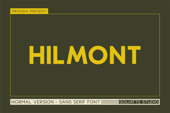 Hilmont: A Bold Sans Serif Typeface for Web Design