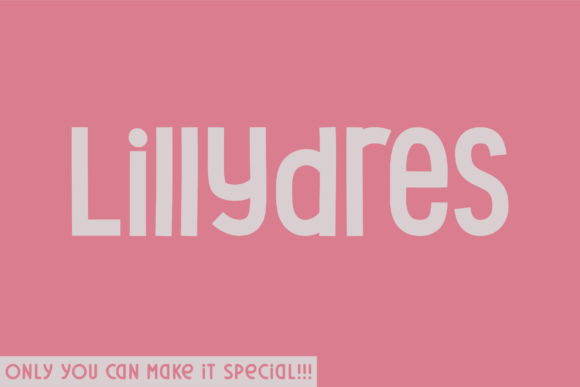 Lillydres: A Unique Sans Serif Font for Modern Branding