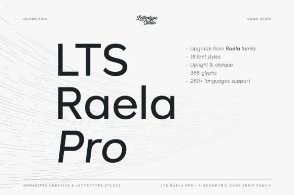 Lts Raela Pro: The Bold Geometric Sans Serif for Crafters