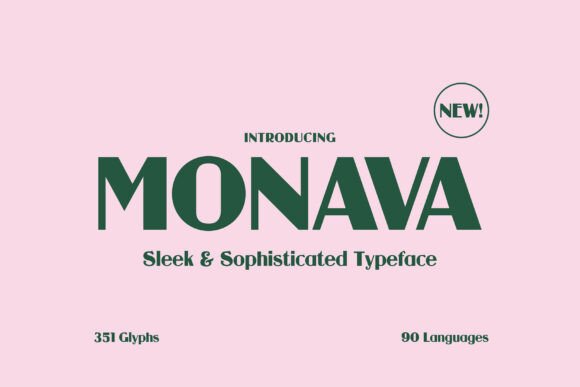 Monava: A Modern Sans Serif Typeface for Campaigns
