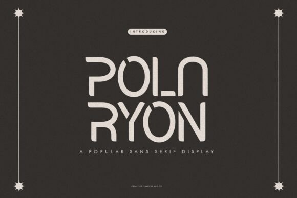 Polaryon: A Bold Sans Serif for Modern Branding