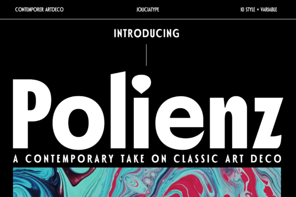 Polienz: The Art Deco Sans Serif Font for Modern Brands