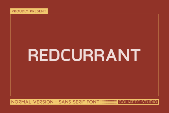 Redcurrant: A Bold Sans Serif Typeface for Modern Campaigns