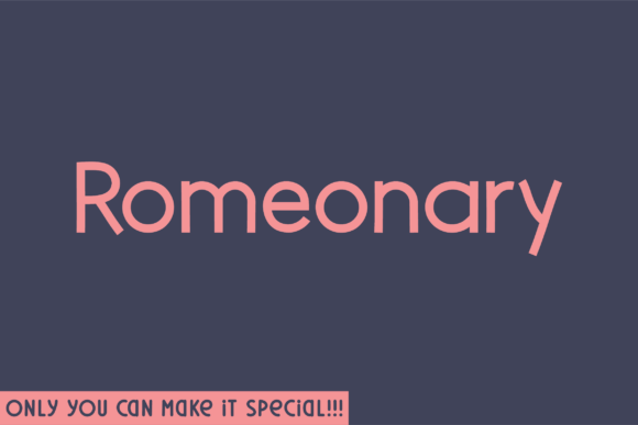 Romeonary: A Unique Sans Serif Font for Web Design
