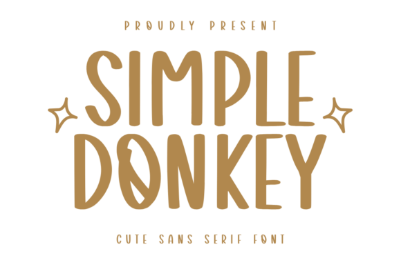 Simple Donkey: A Festive Sans Serif Font for Campaigns