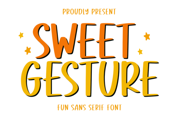 Sweet Gesture: A Playful Sans Serif Font for Web Design