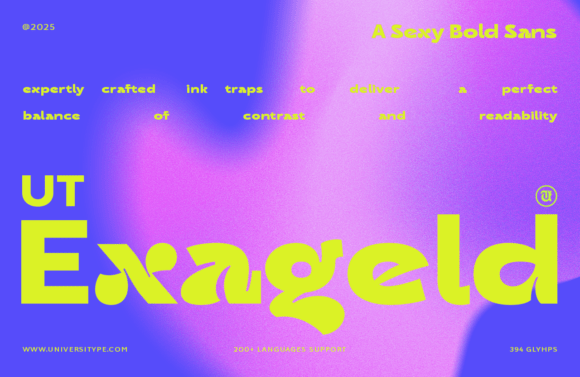 Ut Exageld: A Bold Sans Serif Font for Brands