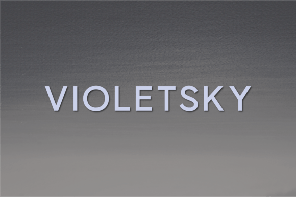 Violetsky: A Modern Sans Serif Typeface for Editors