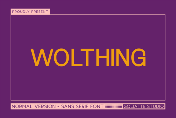 Wolthing: A Bold Sans Serif Font for Modern Brands