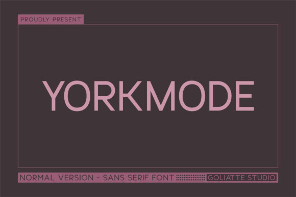 Yorkmode: A Modern Sans Serif Typeface for Web Design
